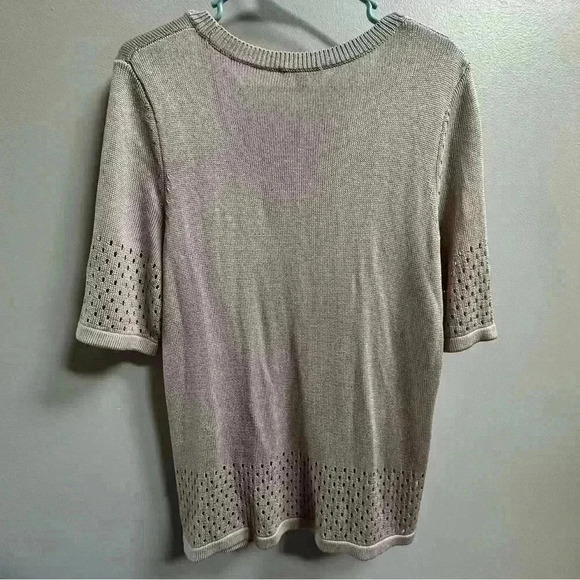 LIKE NEW | COS Short Sleeve Knit Sweater w/ Cut Out Accents | Women’s Size M - Picture 7 of 7